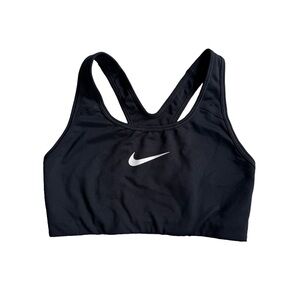 Nike Black Sports Bra with Breathable Fabric and Supportive Fit